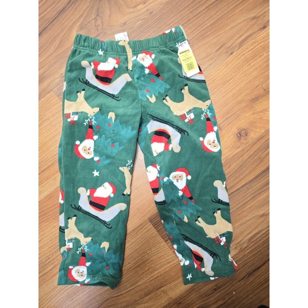 Carters Boys Pajama Pants Size 5 Fleece Christmas